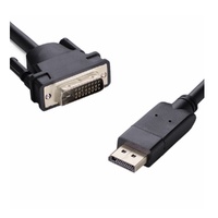 8Ware DisplayPort DP to DVI Male 2m (Gold-flash) to Male (Gold flash), 28AWG * 5P