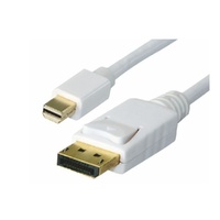 8Ware 2m Mini DisplayPort DP to DisplayPort DP Converter Cable - Thunderbolt Male to Male DP for MacBook Pro Mac Air Microsoft Surface 2/3/4