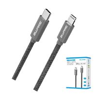 8ware 1.5m Super Ultra USB-C to Lightning Cable Super Fast charging Strength Aluminium flexible nylon Apple iPone iPad iPod Mac Retail Pack