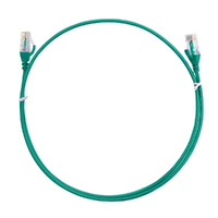 8ware CAT6 Ultra Thin Slim Cable 20m - Green Color Premium RJ45 Ethernet Network LAN UTP Patch Cord 26AWG for Data