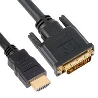 Astrotek 1m HDMI to DVI-D Adapter Converter Cable - Male to Male 30AWG Gold Plated PVC Jacket for PS4 PS3 Xbox 360 Monitor PC Computer Projector DVD