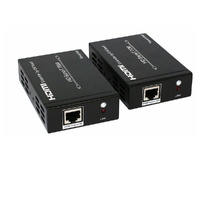 Astrotek HDMI Extender over RJ45 CAT5 CAT6 LAN Ethernet Network Converter Splitter for Foxtel Support 40m 4Kx 2K@30hz or 70m 1080p - a pair