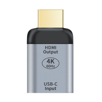 Astrotek USB-C to HDMI Female to Male Adapter support 4K@60Hz Aluminum shell Gold plating for Windows Android Mac OS