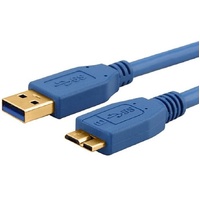 Astrotek USB 3.0 Cable 3m - Type A Male to Micro B Blue Colour