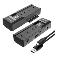 Simplecom SA536 USB to M.2 and SATA 2-IN-1 Adapter for 2.5'/3.5' HDD & NVMe/SATA M.2 SSD with Power Supply USB 3.2 Gen2 10Gbps