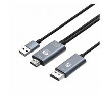 Simplecom TH201 HDMI to DisplayPort Active Converter Cable 4K@60hz USB Powered 2M