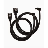 Corsair Premium Sleeved SATA 6Gbps 60cm 90 Connector Cable - Black