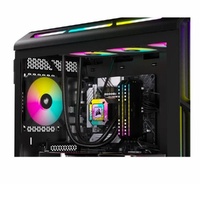 CORSAIR AF SLIM Series, AF120 RGB SLIM ICUE, 120mmx15mm Fluid Dynamic Bearing RGB Fan, Dual Pack with Lighting Node CORE