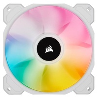 Corsair AF ELITE Series, AF120 RGB ELITE WHITE, 120mm Fluid Dynamic Fan with AirGuide, Single Pack