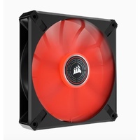 Corsair ML ELITE Series, ML140 LED ELITE, 140mm Magnetic Levitation Red LED Fan with AirGuide, Single Pack(LS)