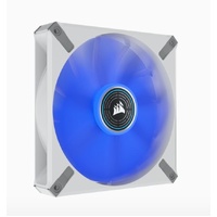 Corsair ML ELITE Series, ML140 LED ELITE WHITE, 140mm Magnetic Levitation Blue LED Fan with AirGuide, Single Pack(LS)