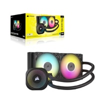 Corsair iCUE LINK TITAN 240 RX RGB AIO Liquid CPU Cooler - White, 73.5 CFM, 2100 RPM, Aluminum Radiator, Copper Cold Plate, Intel/AMD Support
