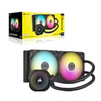 Corsair iCUE LINK TITAN 280 RX RGB AIO Liquid CPU Cooler - Black, 94.7 CFM, 1700 RPM, Aluminum Radiator, Copper Cold Plate, Intel/AMD Support