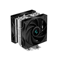 DeepCool AG400 PLUS Single Tower CPU Cooler Daul Fan, 4 Heat Pipes, 120mm PWM Fan, IntelLGA1851/1700/1200/1151/1150/1155, AM5/AM4