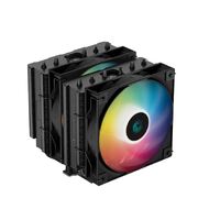 DeepCool AG620 Black ARGB Dual-Tower CPU Cooler, 2x 120mm Fan, 6 Copper Heat Pipes, Intel LGA2066/2011-v3/2011/1700/1200/1151/1150/1155 AMD AM5/AM4