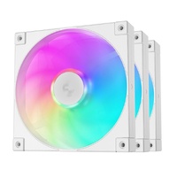DeepCool FD14 ARGB WH(3IN1) Performance 140mm Case Fans ,4-pin PWM,  400-1650 RPM, Hydro Bearing, Addressable RGB LED