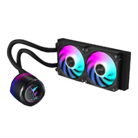 Gigabyte AORUS WATERFORCE X II 240 LCD display AIO liquid cooler, Intel 2066, 2011,1366,115x,1200, 1700, AMD TR4, AM5, AM4, sTRX4