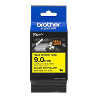 Brother HSE-621E - 9.0MM BLACK ON YELLOW HEAT SHRINK TUBE CATRIDGE 3:1 (compatible with PT-E300VP/E550WVP/D800W/P750W/P900W/P950NW)