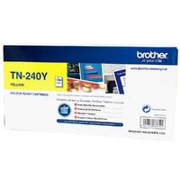 Brother TN-240Y Colour Laser Toner - Yellow,  HL-3040CN/3045CN/3070CW/3075CW, DCP-9010CN, MFC-9120CN/9125CN/9320CW/9325CW - up to 1,400 pages