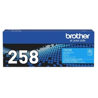 Brother TN-258C **NEW** CYAN TONER CARTRIDGE TO SUIT MFC-L8390CDW/MFC-L3760CDW/MFC-L3755CDW/DCP-L3560CDW/DCP-L3520CDW/HL-L8240CDW/HL-L3280CDW/HL-L324