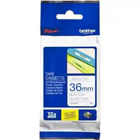 Brother 36mm Blue on White TZE Tape