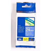 Brother 24mm White on Blue TZE Tape