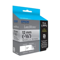 Tape Clear 12mmBlack 9 metres for LW-300  & LW-400