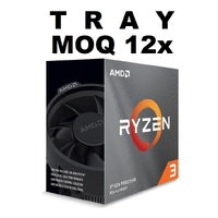 (Clamshell Or Installed On MBs) AMD Ryzen 3 3100 'TRAY', 4 Cores AM4 CPU, 3.6GHz 2MB 65W No Fan Clamshell or Ship Install On MB 1YW (AMDCPU) (TRAY-P)