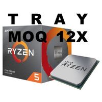 (Clamshell Or Installed On MBs) AMD Ryzen 5 1600 'TRAY', YD1600BBM6IAE 6 Core/12 Threads AM4 CPU, No Fan, 1YW (AMDCPU)(AMDBOX)(TRAY-P)