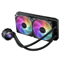 ASUS ROG STRIX LC II 280 ARGB All-in-one Liquid CPU Cooler Aura Sync, IntelLGA 1150/1151/1155/1156/1200/2066 and AM4/AM5/TR4 Dual ROG 140mm Fan RGB