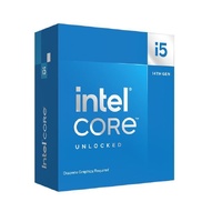 Intel i5 14600KF CPU 4.0GHz (5.3GHz Turbo) 14th Gen LGA1700 14-Cores 20-Threads 24MB 125W Graphic Card Required Unlocked Retail Raptor Lake no Fan