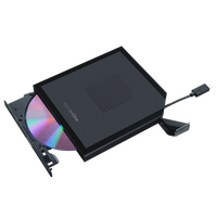 ASUS ZenDrive V1M Slim Portable USB-C External DVD Drive Burner Built-in Cable Storage M-DISC Support Nero Backup Software Included for Windows & Mac