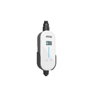 MSI EV Charger White Ezgo 10A+15A+Home kit, Single Phase, 230V, 1PH, 2.3KW & 3.4KW, 5M Type 2 Charging gun, 1.8'LCD,  IP66, 1.5T, Bluetooth