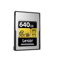 Lexar Professional GOLD CFexpress™ 4.0 Type A Card 640GB -- Cfexpress 4.0 Type A Professional Gold Series, up to 1800MB/s read, 1650MB/s write