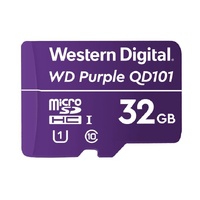 Western Digital WD Purple 32GB MicroSDXC Card 24/7 -25°C to 85°C Weather & Humidity Resistant Surveillance IP Camera DVR NVR Dash Cams Drones >16GB
