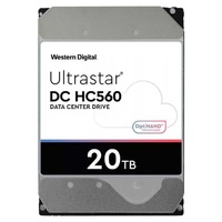 Western Digital WD Ultrastar DC HC560 20TB 3.5' SATA 7200 RPM  Cache 512MB 5-year limited warranty WUH722020BLE6L4 0F38785 (Base SE)