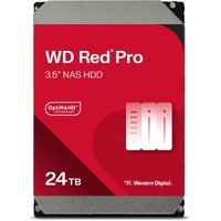 Western Digital WDRed Pro NAS Hard Drive - 24TB 3.5' 287MB/s 7200 RPM 512MB SATA HD 5yrs warranty