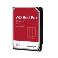 Western Digital WD Red Pro 8TB 3.5' NAS HDD SATA3 7200RPM 256MB Cache 24x7 300TBW ~24-bays NASware 3.0 CMR 