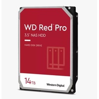 Western Digital WD Red Plus 14TB 3.5' NAS HDD SATA3 7200RPM 512MB Cache 24x7 180TBW ~8-bays NASware 3.0 CMR Tech 3yrs wty ~WD142KFGX