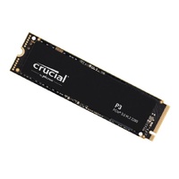 Crucial P3 500GB Gen3 NVMe SSD 3500/1900 MB/s R/W 110TBW 350K/460K IOPS 1.5M hrs MTTF Full-Drive Encryption M.2 PCIe3 5yrs