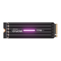 Crucial T710 4TB PCIe Gen5 NVMe 2280 SSD - 14500/13800 MB/s R/W 2400TBW 1500K IOPs 1.5M hrs MTTF with heatsink for Intel 13th Gen & AMD Ryzen