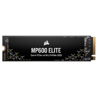 Corsair MP600 ELITE 2TB PCIe Gen4 x4 NVMe 1.4 M.2 SSD, M.2 2280, PCIe 4.0, 7000 MB/s read, 6500 MB/s write, 3D TLC NAND, Windows/Mac compatible