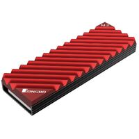 Jonsbo M.2-3 SSD Heatsink Cooling Pads for NVMe M.2 2280 SSD Heat Sink Dissipation Radiator Aluminum Alloy Red for Crucial P5 or WD SN850 PS5