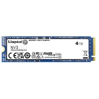 Kingston SNV3S NV3 4TB PCle 4.0x4 NVMe M.2 2280 SSD 6000/5000MB/s 3D HAND compaitible Notebook and SFF 5Y Limited