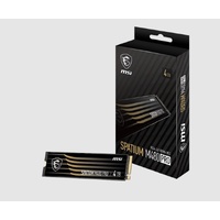 MSI 4TB M480 PCIe 4.0 NVMe M.2 SSD, Sequential Read up to 7400MB/s, Sequential Write 7000MB/s, 3000 TBW, 5 Year Warranty