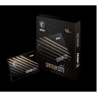 MSI SPATIUM S270 SATA 2.5' 960GB,  PHISON S11, 3D NAND, SATA III 6Gbps, Sequential Read up to 500MB/s, Sequential Write up to 450MB/s, 250 TBW, 5Y WTY