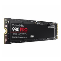 Samsung 980 Pro 1TB Gen4 NVMe SSD 7000MB/s 5000MB/s R/W 1000K/1000K IOPS 600TBW 1.5M Hrs MTBF for PS5 5yrs Wty