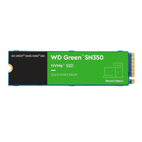 Western Digital WD Green SN350 500GB M.2 NVMe SSD PCIe 3.0x4 2400MB/s 1500MB/s R/W 300K/300K IOPS 60TBW 1M Hrs MTTF 3Y WTY (WDS500G2G0C)