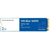 Western Digital WD Blue SN570 2TB NVMe SSD 3500MB/s 3500MB/s R/W 900TBW 600K/600K IOPS M.2 Gen3x4 1.5M hrs MTBF 5yrs ~WDS200T2B0C