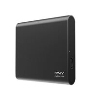 PNY Pro Elite 500GB External Portable SSD 890MB/s 900MB/s R/W USB 3.1 Gen 2 USB-C USB-A Sleek Compact for PC MAC PS4 PS5 Xbox One Android iPad Pro